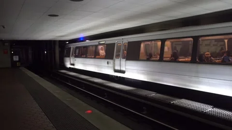 Train leaving the station  Stock Footage 67291095