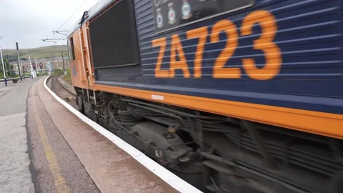 Train Leaving Station Stock-Footage 205601486