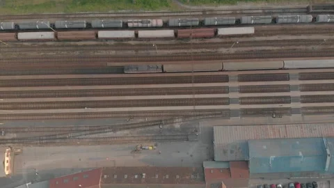 Train leaving the station Stock Footage 232487173