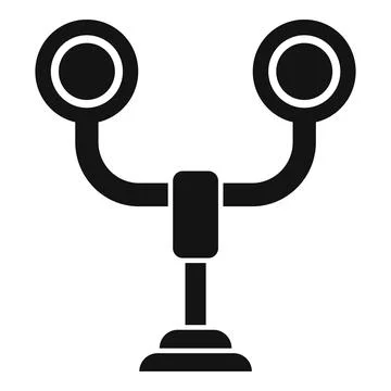 Train lights icon simple vector. Railway platform Stock Illustration