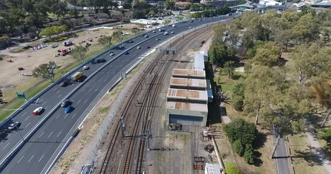 Train Line 2,Traffic 스톡 동영상 96480024