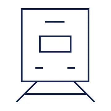Train Line Icon. Railway Stock Illustration