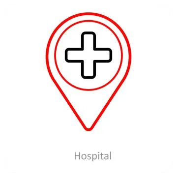 Train location and location icon concept Stock Illustration