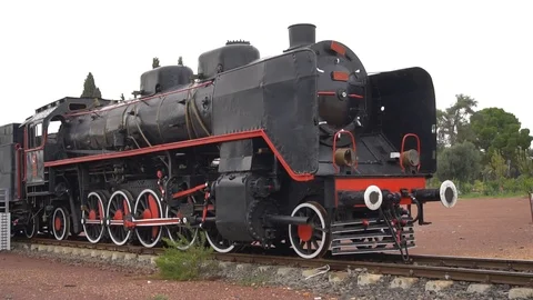 Train Locomotive. Nostalgic Stock Footage 105886231