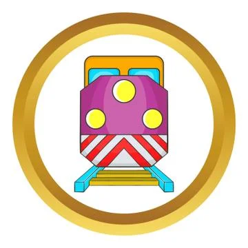 Train locomotive vector icon Stock Illustration