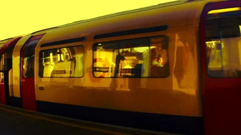 Train london Stock Footage 12465760