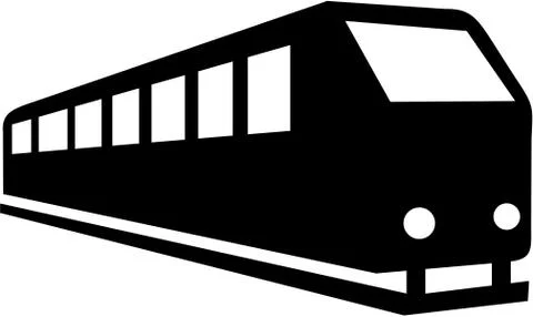 Train long icon Stock Illustration