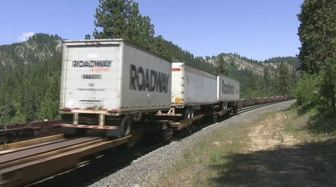 Train meet  Stock Footage 483504