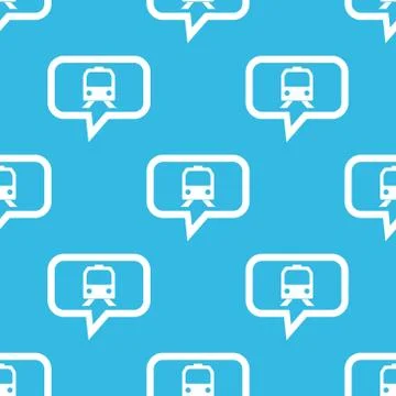 Train message pattern Stock Illustration