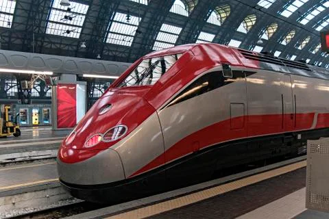 Train in Milan station Stock Photos