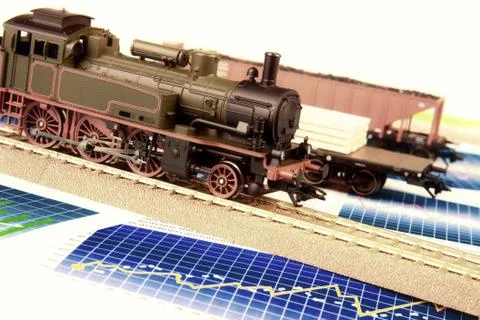 Train models, transport concept Stock Photos