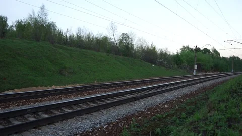 Train to moscow suburb Video stock 89451041