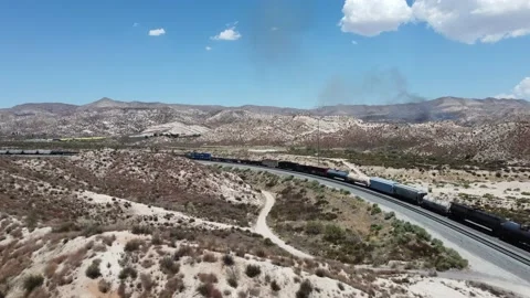 Train Motion Aerial Video stock 159829439