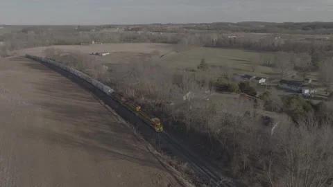 Train in motion DLOG Stock Footage 241256040