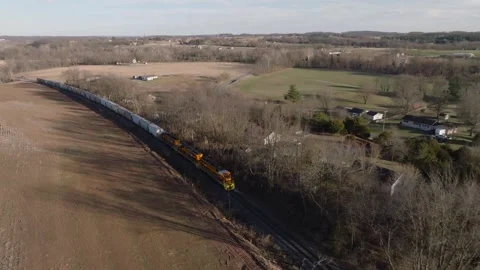 Train in motion DLOG Stock Footage 241256054