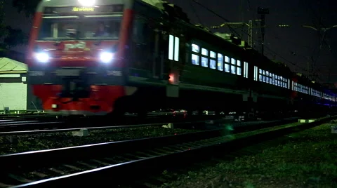 Train in motion Stock Footage 52006754