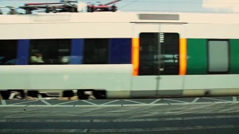 Train in motion Stock Footage 73962104