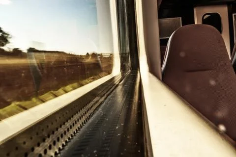 Train in motion Stock Photos