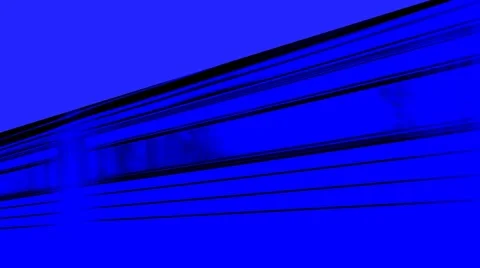 Train moves to the left along the rails. Blue. 스톡 동영상 47480332