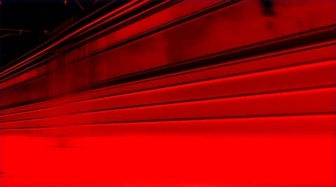 Train moves to the right along the rails. Red. Stock-Footage 47480492