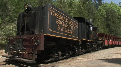 Train moving off 2 Stock Footage 476341