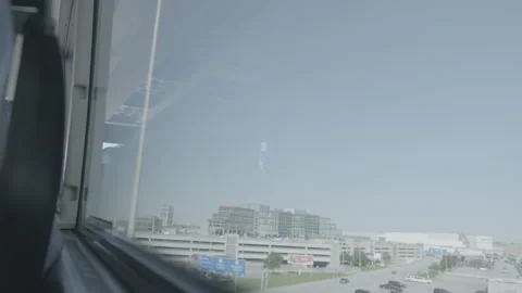 Train Moving on Airport Rail Link Stock Footage 154001122