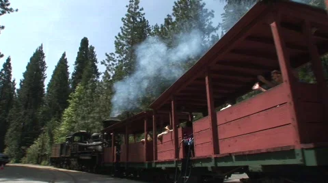 Train moving away 2 Stock Footage 476350