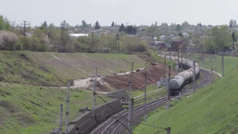 The train is moving away Stock Footage 275166280