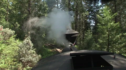 Train moving off Stock Footage 476306