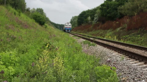 The Train Is Moving Stock Footage 91867781
