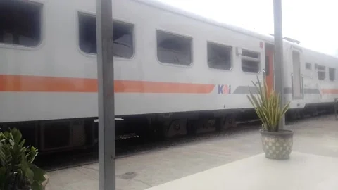 The train is moving Stock Footage 215194787