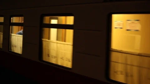 Train moving by rail. Video stock 105295663