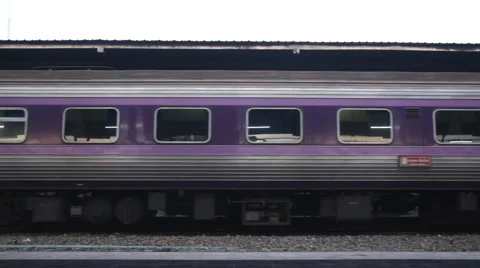 Train moving in station Video stock 60385809