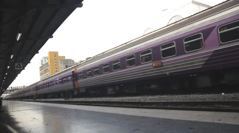 Train moving in station Video stock 60583251