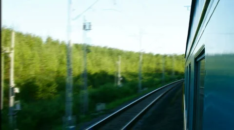 Train moving time lapse Stock Footage 911293