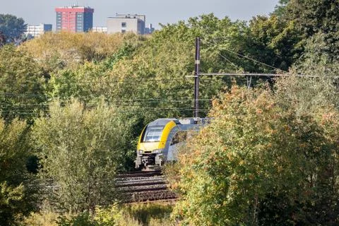 Train in nature Stock Photos