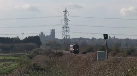Train near Ely Video stock 45601825