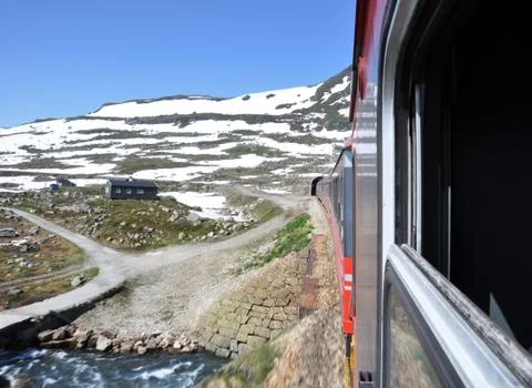 Train in Norway Stock Photos