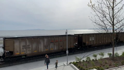 Train, ocean Stock Footage 106980733