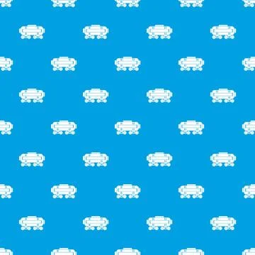 Train oil pattern seamless blue Illustrazione stock