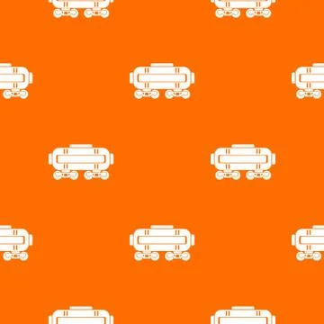 Train oil pattern vector orange イラスト素材