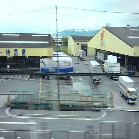 On the train Osaka to Tokyo Video stock 69555317