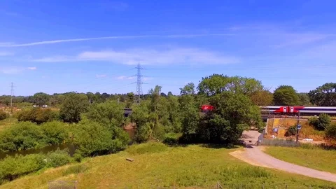 Train over bridge 動画素材 102888186