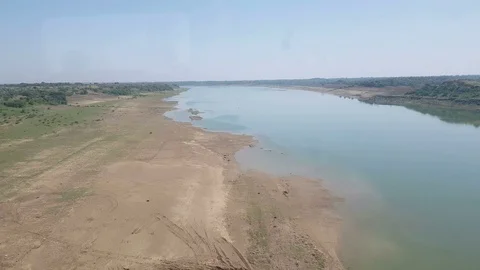 Train over Chambal River Video stock 96227624