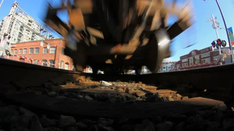 Train Overhead Time Lapse Stock Footage 32142165