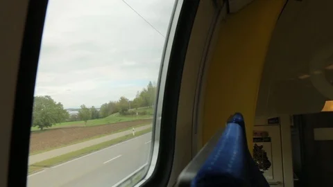 Train Overtakes The Car Stock Footage 99136702