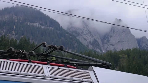 Train Pantograph  Stock Footage 136103676