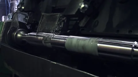 Train parts, axis milling Stock Footage 62759672