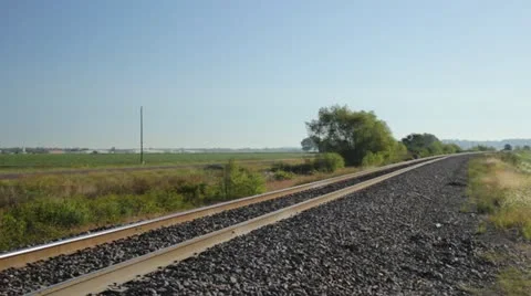 Train passby Stock Footage 12136374