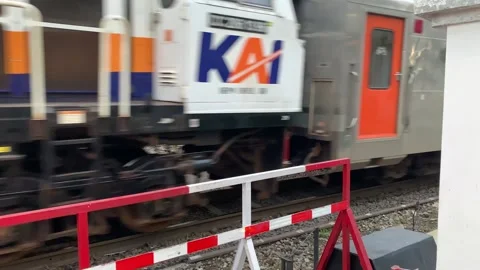 The train passed Stock Footage 295309706